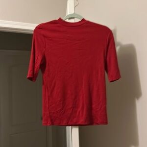 Plain red sweater t